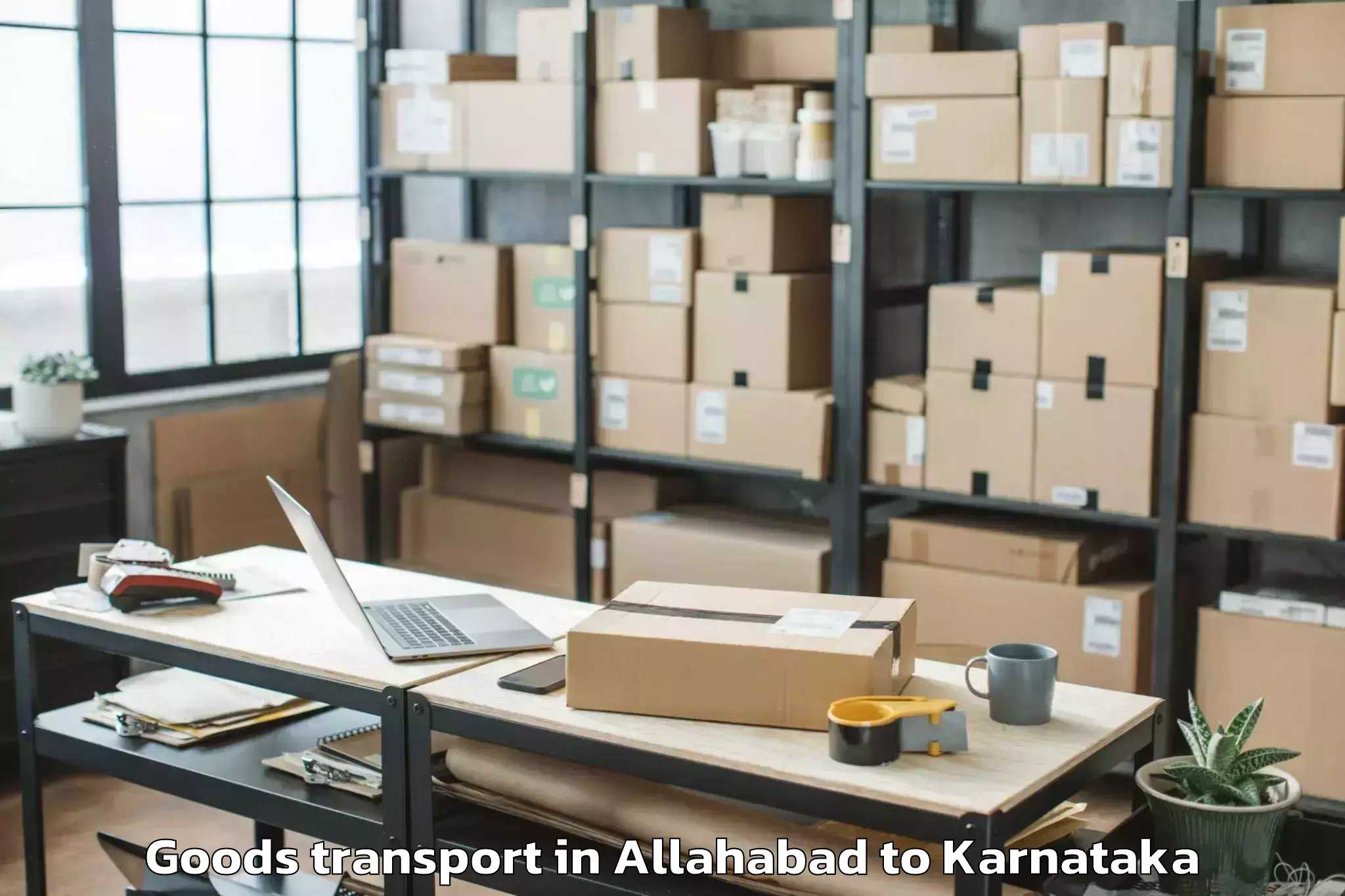 Comprehensive Allahabad to Karnataka Veterinary Animal An Goods Transport